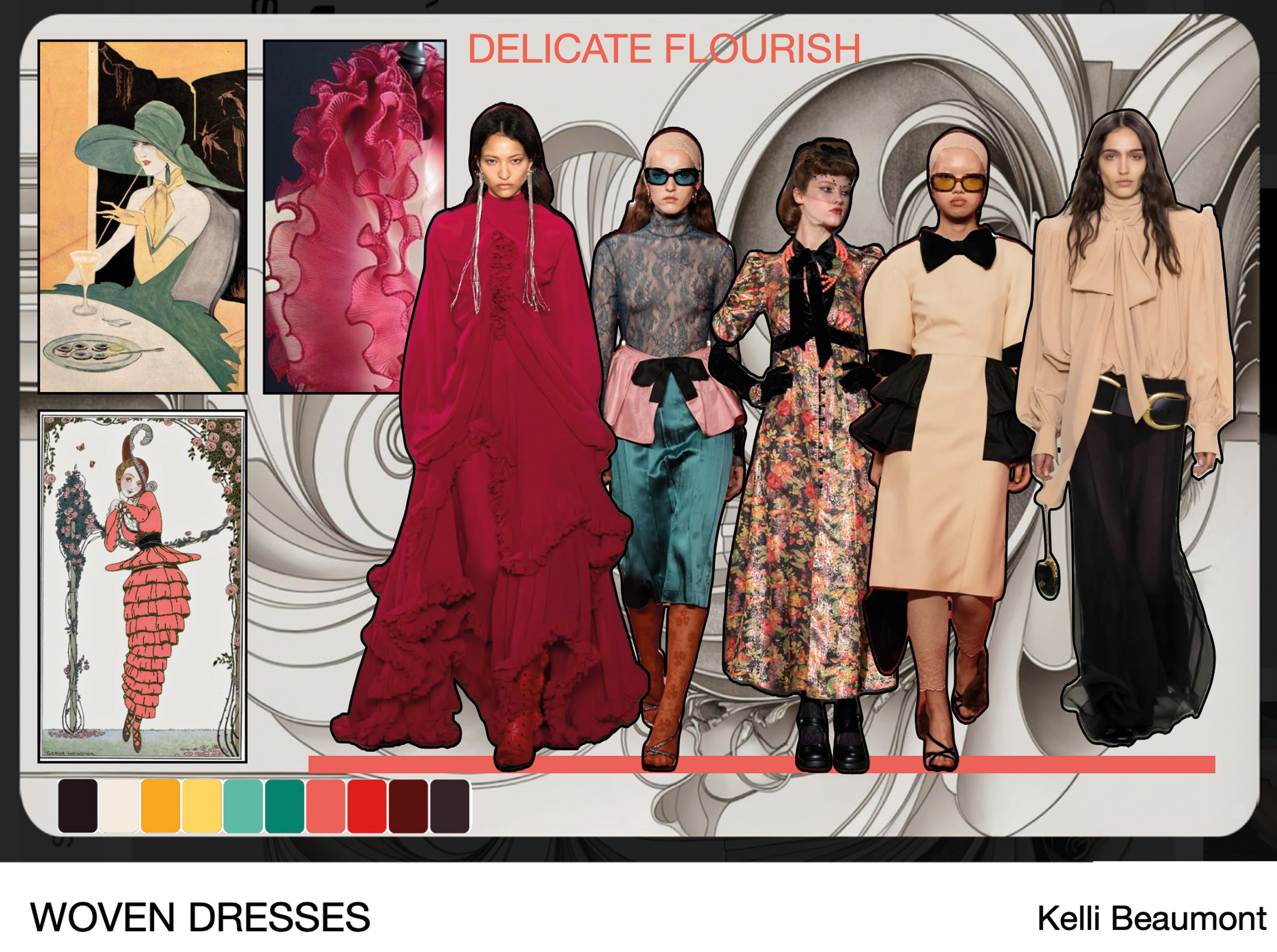 Delicate Flourish fashion design - piece 1