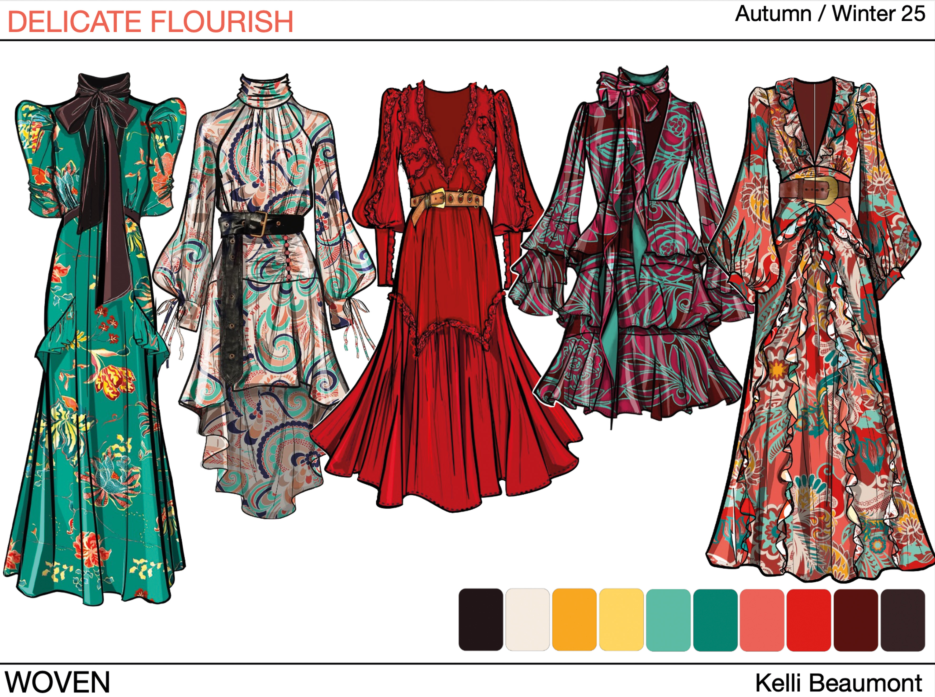 Delicate Flourish fashion design - piece 2