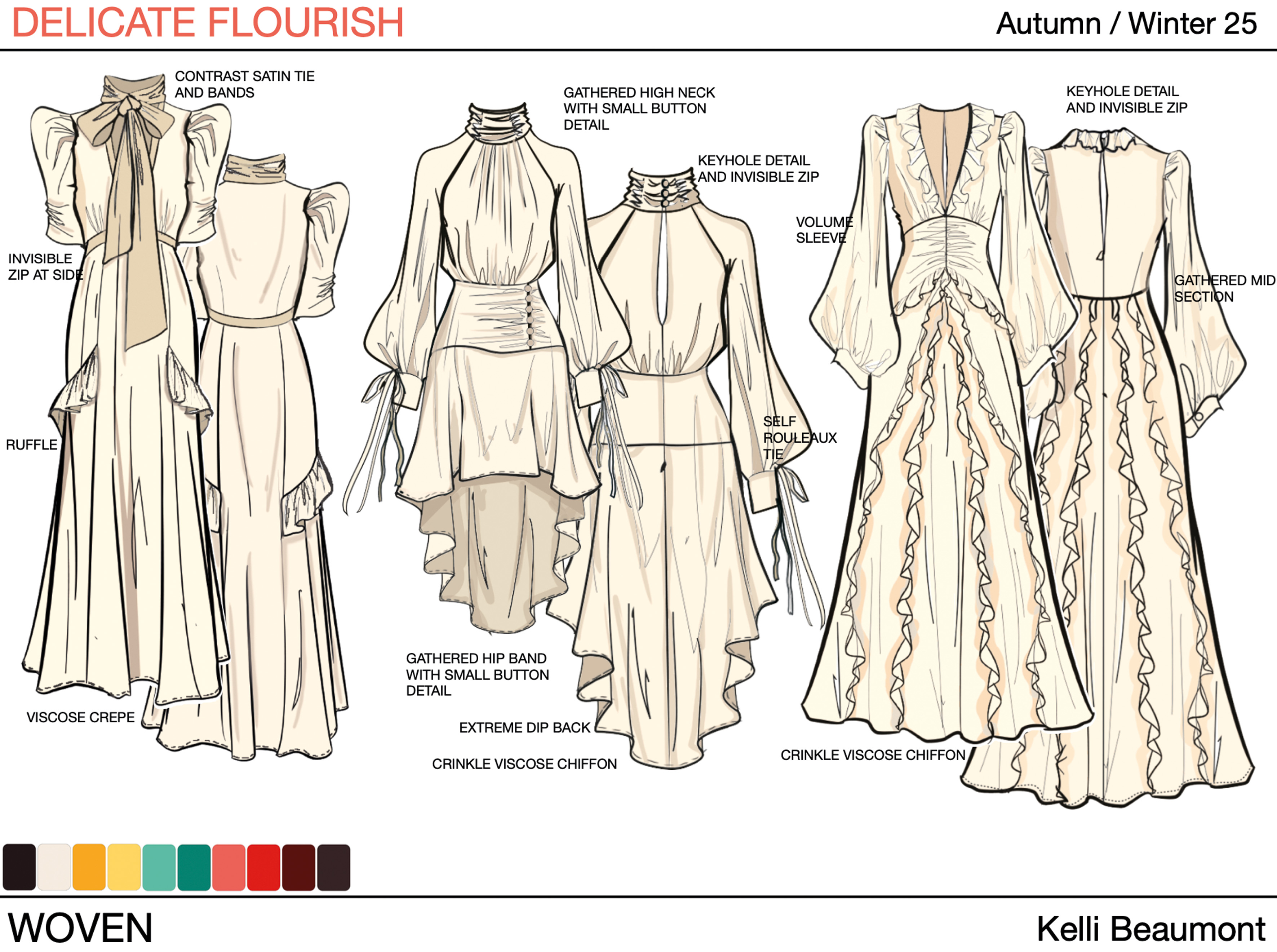 Delicate Flourish fashion design - piece 3