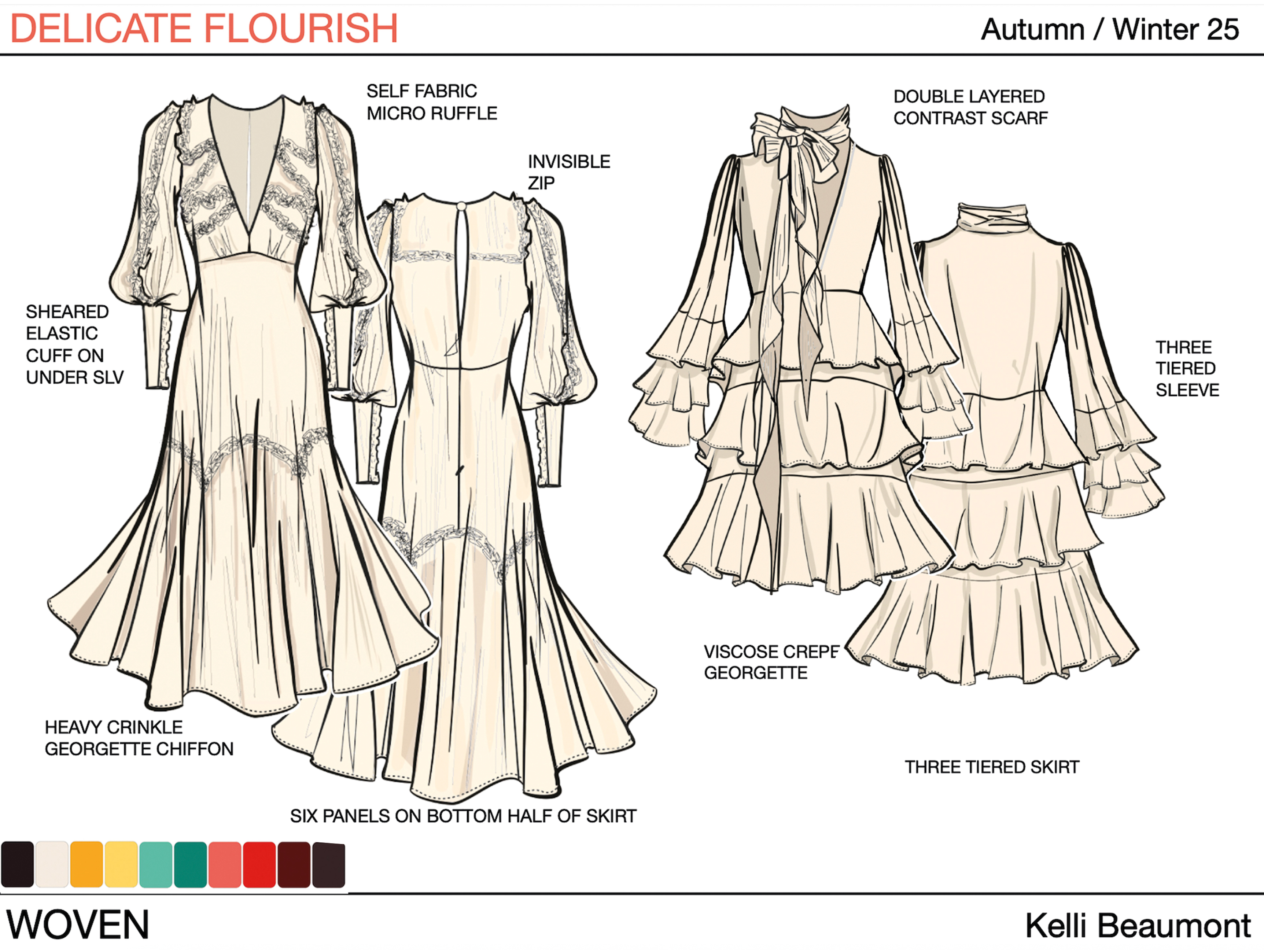 Delicate Flourish fashion design - piece 4
