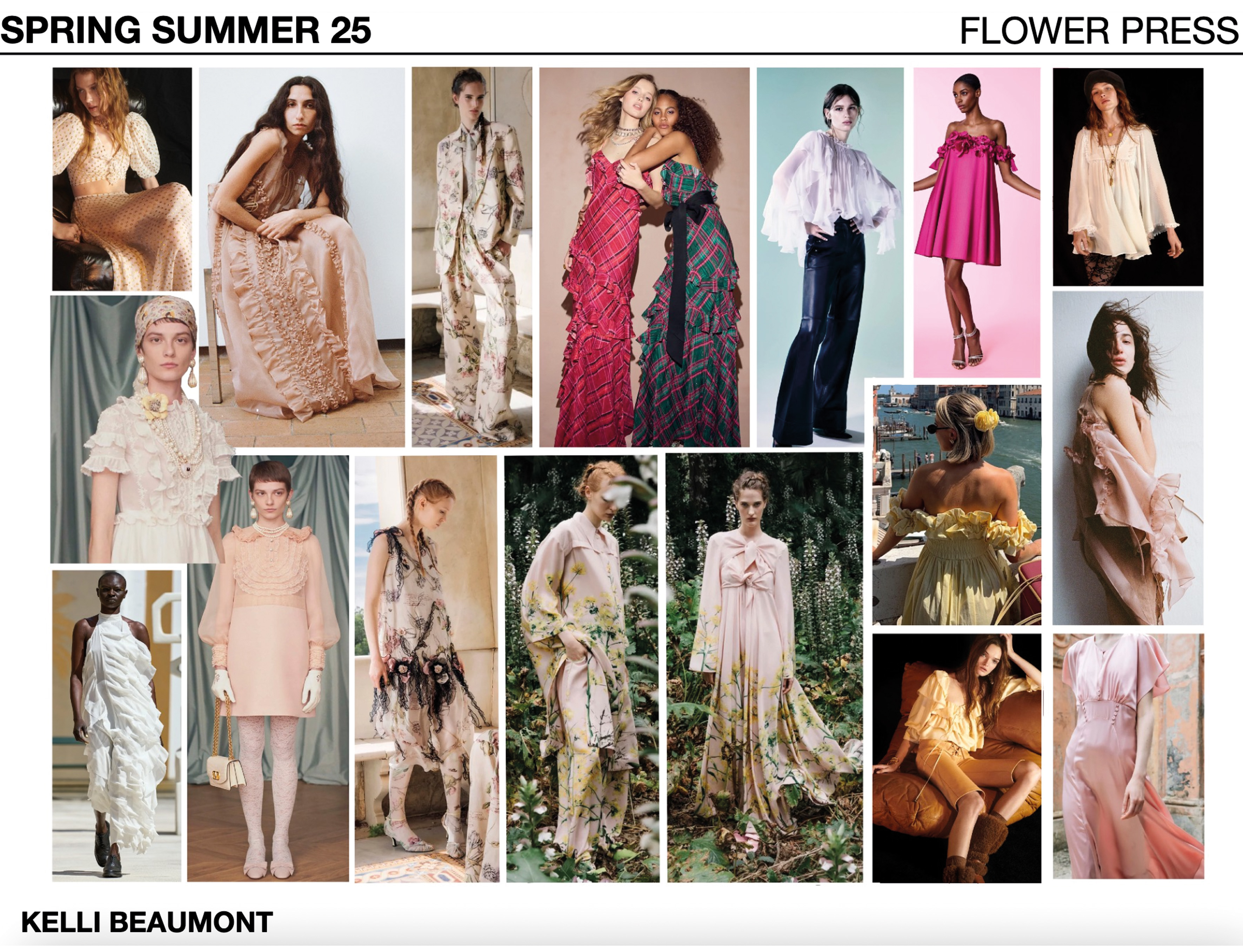 Flower Press fashion design - piece 1