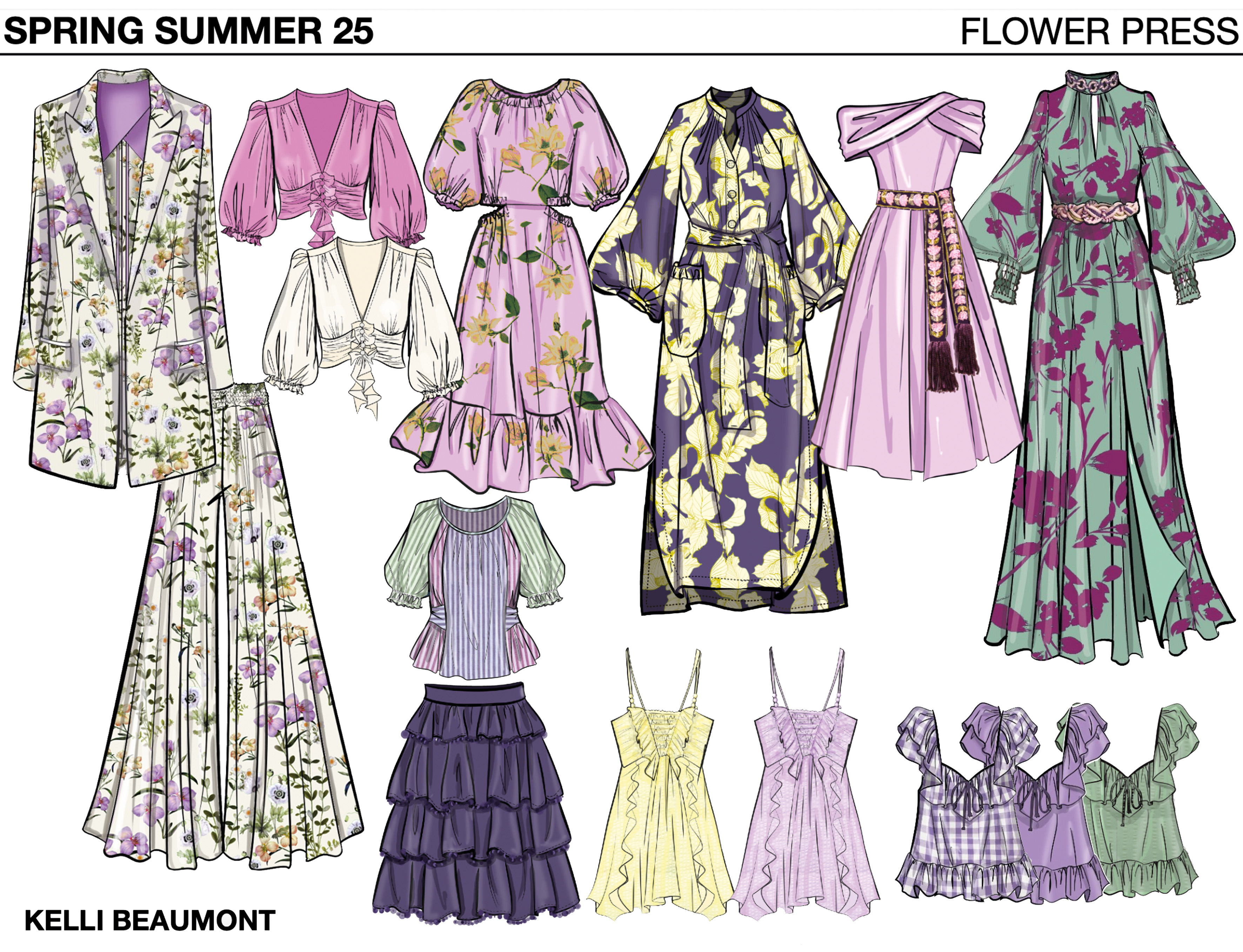 Flower Press fashion design - piece 2