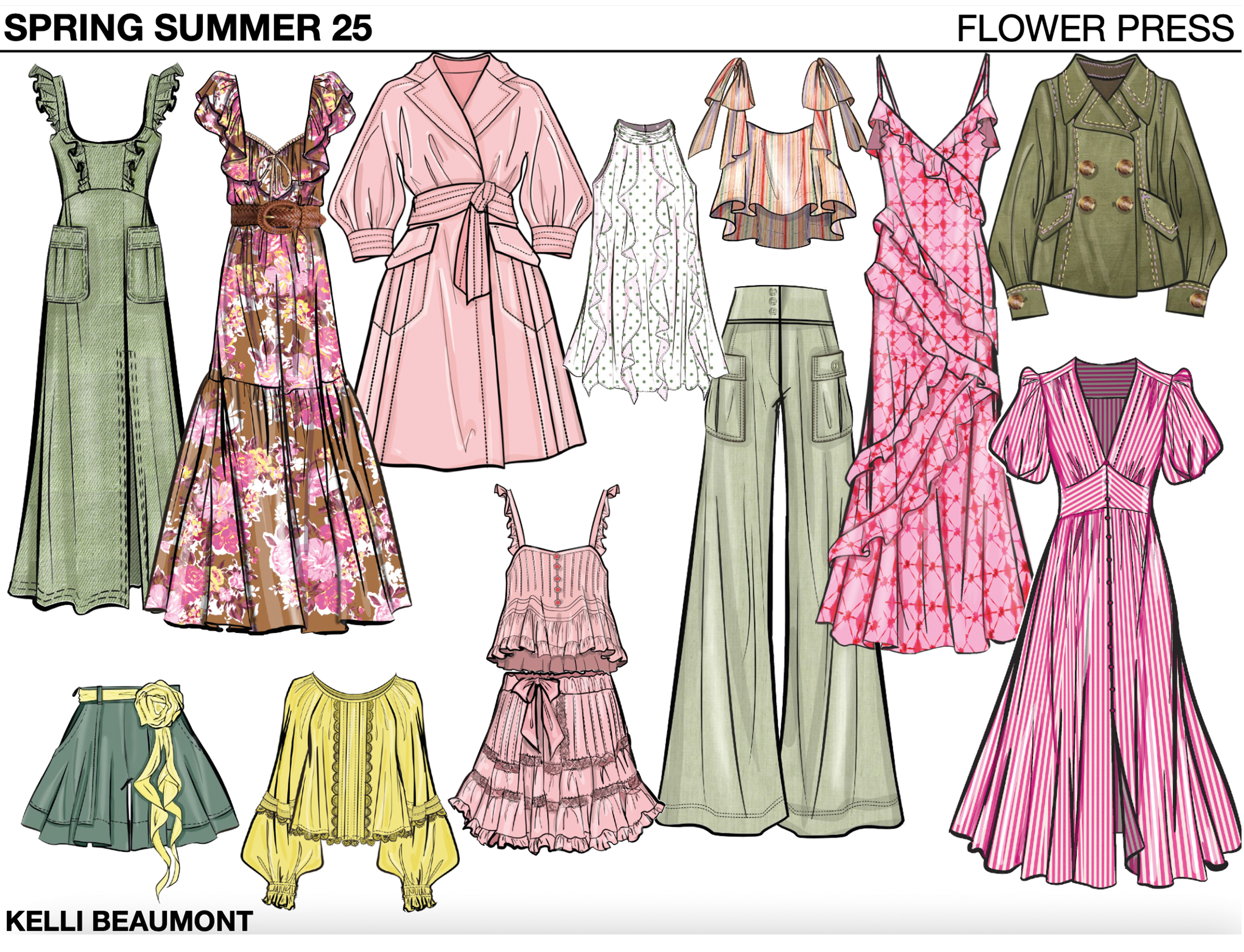 Flower Press fashion design - piece 3