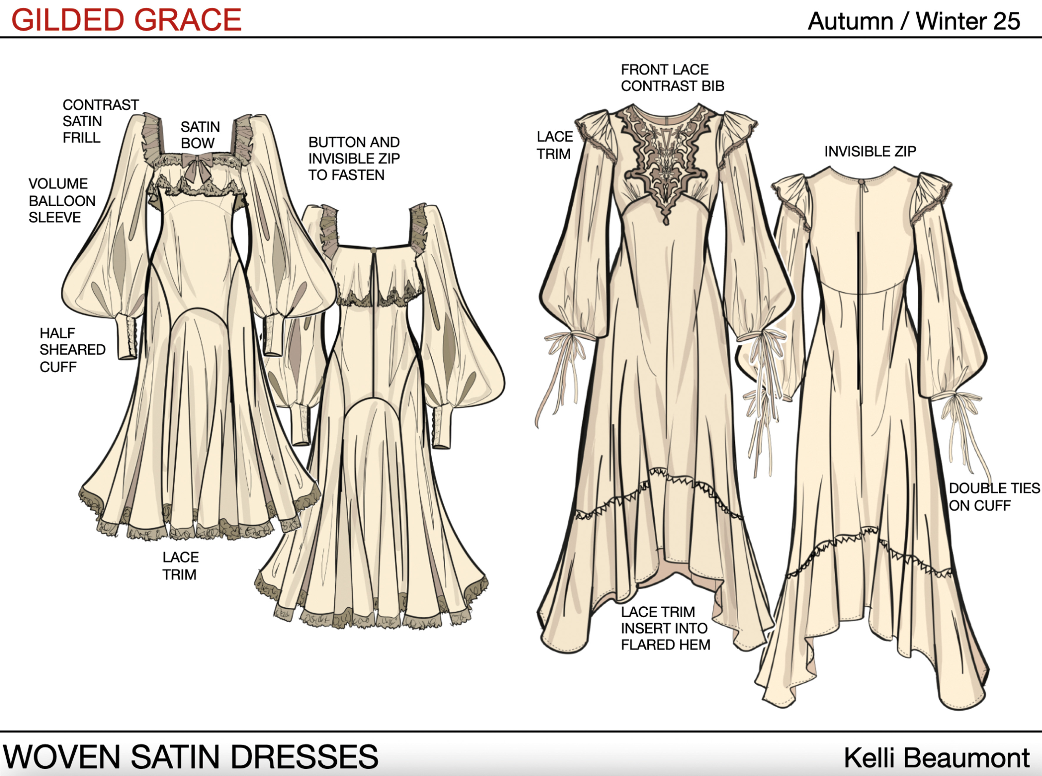 Gilded Grace fashion design - piece 3