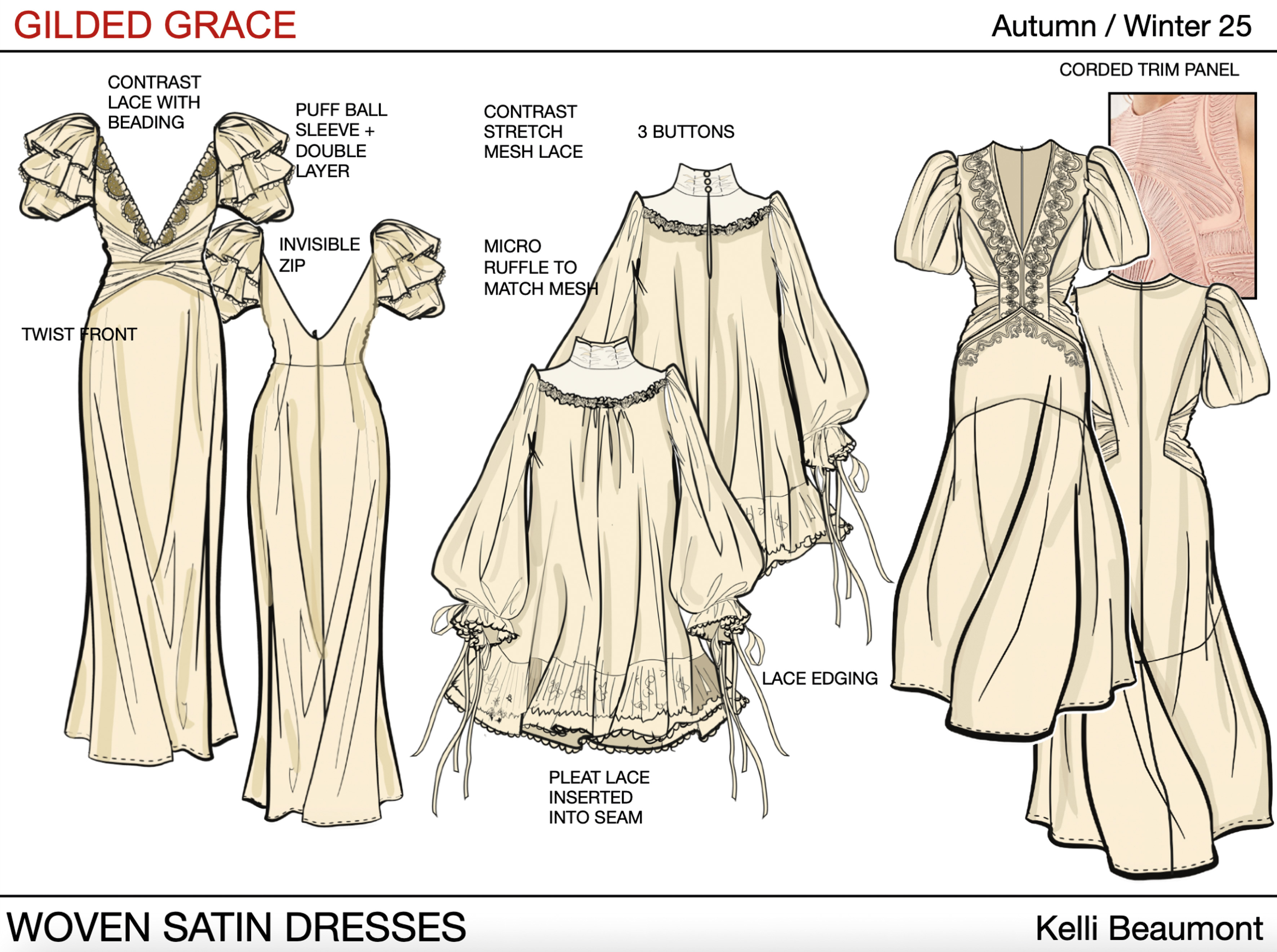 Gilded Grace fashion design - piece 4